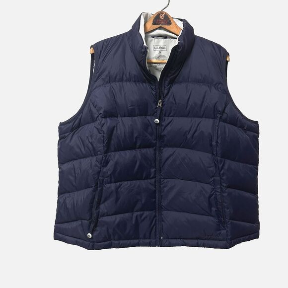 L.L.Bean Blue Goose Down Vest Size 2XL - Warm, Lightweight, Excellent Condition - Picture 1 of 12